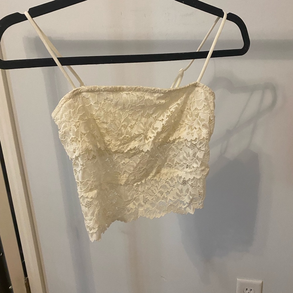 Urban outfitters crop lace top